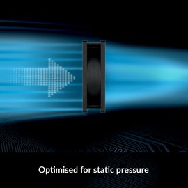 ARCTIC P8 Silent - PC Fan, 80mm Case Fan, Pressure-optimised, Very Quiet Motor, Computer, Fan Speed: 1600 RPM - Black