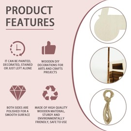 FERCAISH Pack of 20 DIY Cartoon Tractor Wooden Discs, Unfinished Cars Wood Chip, Unpainted Tractor Wooden Pendants, Mini Painting Wooden Embellishments, for Christmas, Birthday, Children's Day