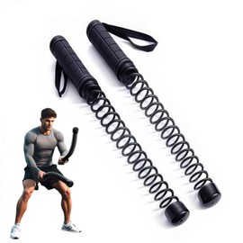 2PCS Ropeless Battle Ropes, Portable Workout Ropes for Home Gym Home Workout, HIIT Workouts Low-Impact Cardio Training Strength Training Core Muscle Building, Men Women
