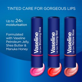 Vaseline - Bálsamo Labial, Lip Color Care Stick (3.0 g), Humectación hasta por 24 horas, Mellow Rose