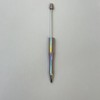 【P159】10pcs Opal Print Plastic Beadable Pen Bead Pens Ballpoint:_#14 Plum