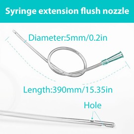 HAMKU Pack of 10 Flexible Enema Aids | Soft Material, Round Tip & Rounded Edges | Universal Size for Standard Irrigator and Enema Sets