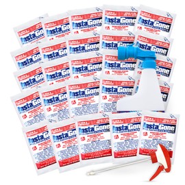 Instagone, Cleaning Supplies, All Purpose Cleaner, 0.8oz 25 pcs Refill Packs, 24oz Bottle, and Garden Hose Attachment set. Household Essentials, Household Cleaning, For Indoor and Outdoor use