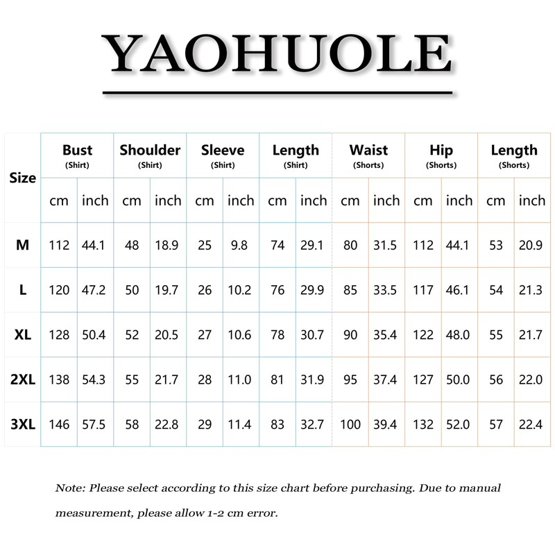 YAOHUOLE Mens Beach Clothes Linen Sets Men Outfits 2 Piece