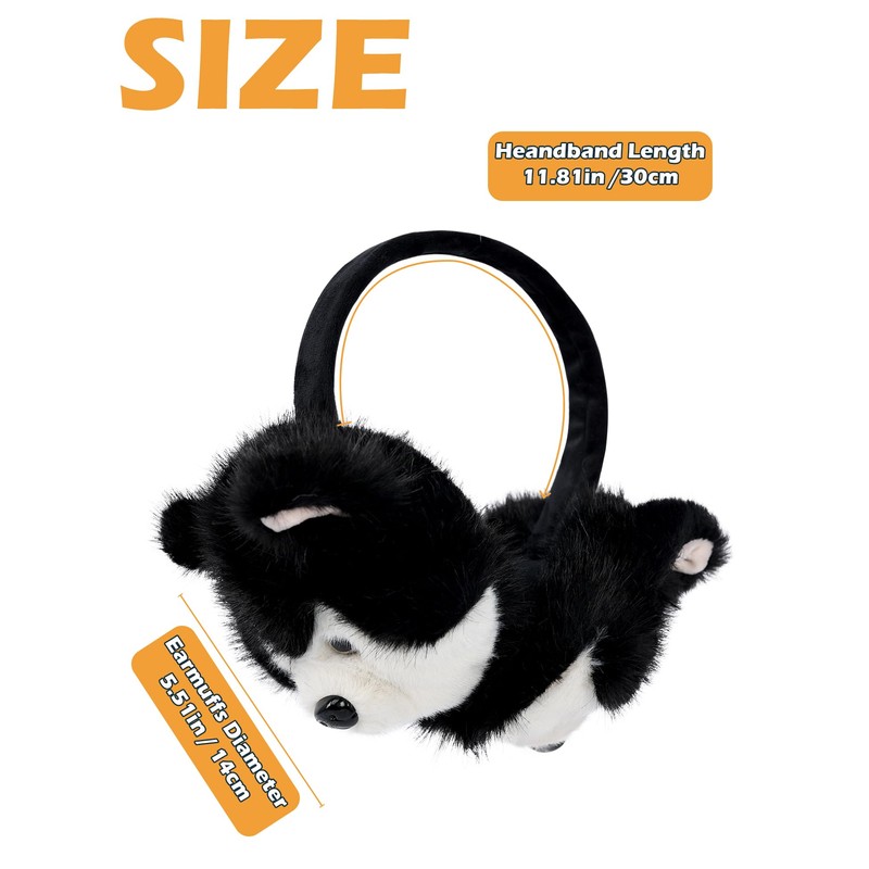 Surblue Winter Dog Fur Ear Warmer Warm Cute Earmuffs Outdoor