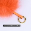 S.ROMZA Pom Pom Keychain Artificial Faux Fur Ball Keychains Fluffy