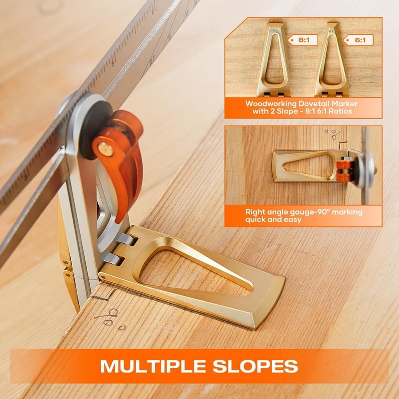 Stainless Steel Dovetail Clamps, Precise 1:6 and 1:8 Slopes for