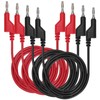 Sumnacon 4 Pcs Banana to Banana Plug Test Leads -