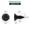 #12 x 1/2" Flat Head Wood Screws (50 pcs), 18-8