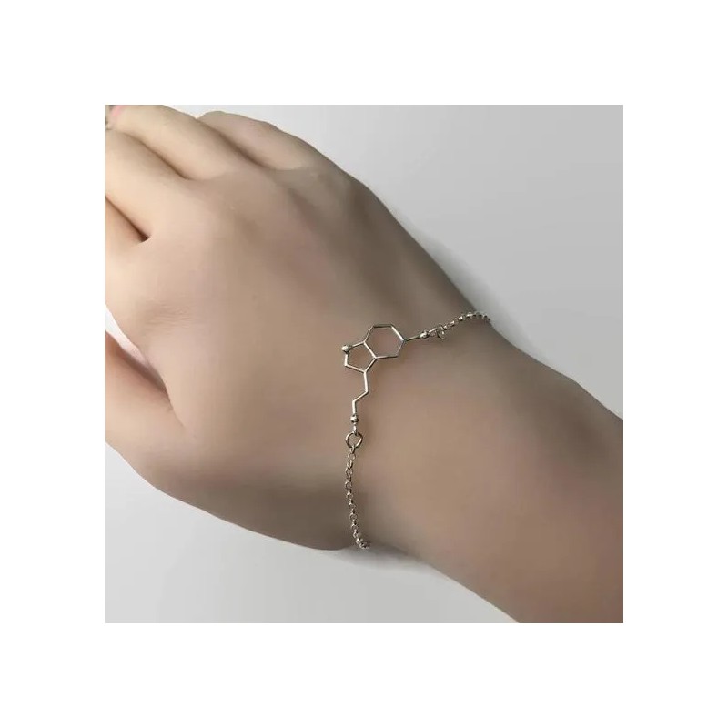 Pulsera De Moda Mujer Serotonina Molécula De La Felicidad