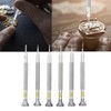 6 Pcs Watch Repairing Tool Slotted Screwdriver for Watchmaker 0.8/1.0/1.2/1.4/1.6/1.8mm