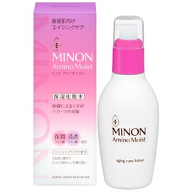 Minon Amino Moist Aging Care Lotion, 5.3 fl oz (150 ml), Sensitive Skin, Moisturizing Lotion, Penetrating Hari Gloss
