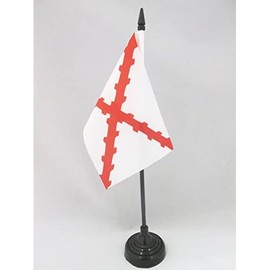 AZ FLAG - Table Flag Duchy Burgundy - 15 x 10 cm - St. Andrew's Cross Table Flag 10 x 15 cm - Flags