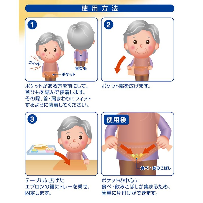 100 Piece Triangle Pocket Spill Proof Meal Aprons