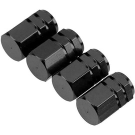4Pcs Black New Car Tire Valve Stem Caps Bolt-in Aluminum Theftproof Valve Caps Car Wheel Tires Stem Quality Tyre Air High Valves Caps，Valve Stems and Caps，Stem Caps