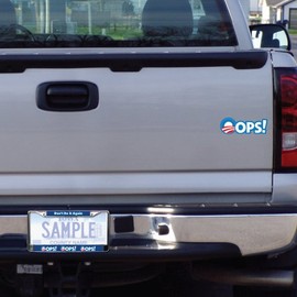 Anti-Obama - Oops! - License Plate Holder and Bumper Magnet Package