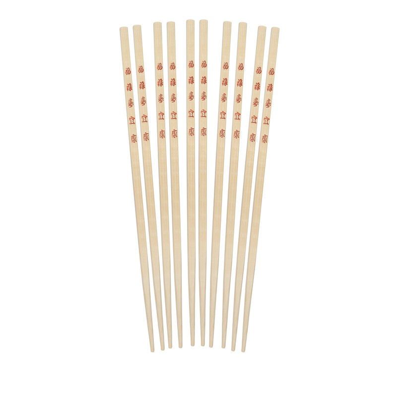 Helen’s Asian Kitchen Chopsticks, 10.5-Inches, 10-Pair, Natural Bamboo