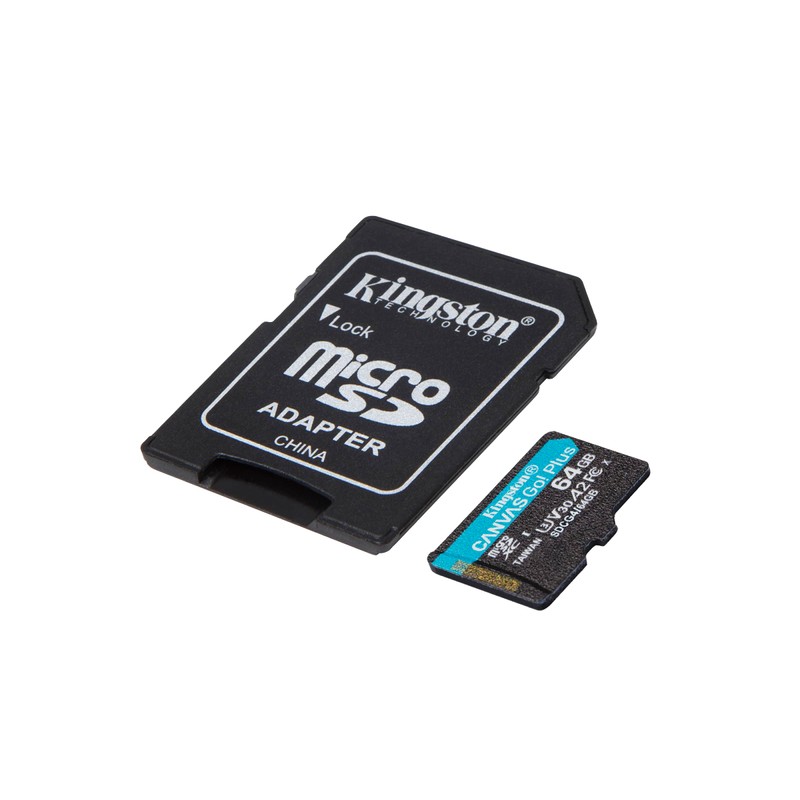 Kingston Canvas Go Plus microSDXC Memory Card Gen4 200MB/s A2
