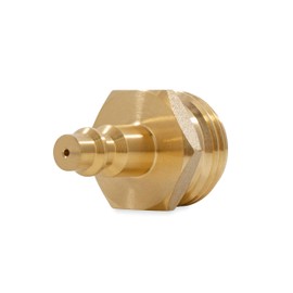 Camco RV Blowout Plug for Winterization - Features Brass Quick Connect-Aids for Easy Attachment - Essential RV Winterization Tool Prevents Freeze Damage (36143)