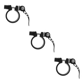 Kisangel 3pcs Bike Clamp Bike Suspension Seatpost Bike Seatpost Clamp Bolt Black Chokers Bicicleta Black Binder Pocket Binder Road Bike Seatpost Clamp Quick Release Buckle Aluminum Alloy