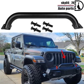 sky66_78 Front Bumper Grille Winch Brush Guard 82215351 For Jeep Wrangler Gladiator JL JT