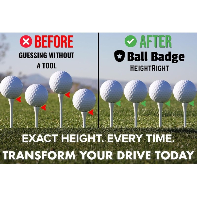 Crovakeu Adjustable Golf Tee Height Tool - Precision Tee Positioning