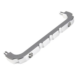CNC Aluminum Front Body Roll Cage Brace Support for 1/5 RC Car HPI RV KM Baja 5b Upgrade Replacement Part (Silver)