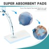 Seaside Brother Commode Liners with Absorbent Pads, 100 PCS Bedside