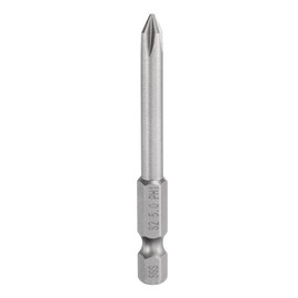HARFINGTON #1 Phillips Screwdriver Bit PH1 1/4" Hex Shank 2.56" (65mm) Long Magnetic S2 Steel Industrial Grade Screw Driver Bit Cross Head Electric Drill Bits 0.197" (5mm) Rod