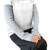 Miyako Silk Gentle Long Warmer, Gray