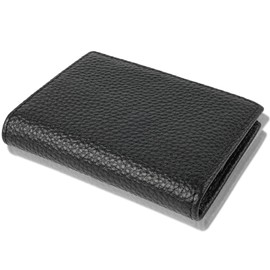 VOOCYE Men's Business Card Holder, Genuine Leather, Large Capacity, 40 Pieces, Business Card Case, Women's, Thin, Lightweight, Won't Break Business Cards, Card Holder, Easy to Take Out, Unisex