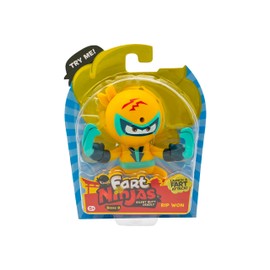 Fart Ninjas by Funrise 70697 Rip Won Cheek Burner Series 8 Collectible Figures 10 Hilariously Realistic Fart Sounds, Yellow