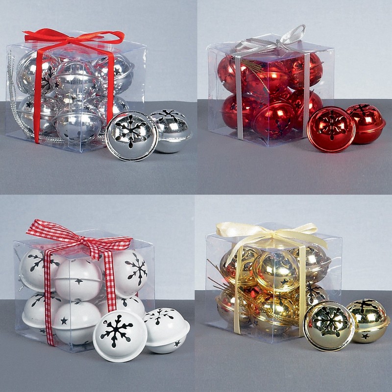 8 x Gold Christmas Jingle Bells