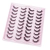 Natural False Eyelashes, 20 Pairs Wispy Cat Eye Look Faux