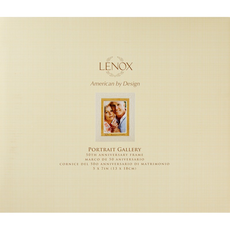 Lenox Portrait Gallery 50th Anniversary Luxury Frame, 5 by 7-Inch