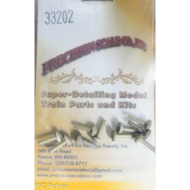 Precision Scale HO #33202 Vents, Roof, 15" Globe, Flush Dome Top (10 Brass Parts