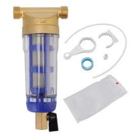 Zyklon Sedimentation Wasserfilter, 99,99% Große Partikelentfernungsrate, Kupfermaterial, G1/2in -Rückspülung des Gesamten Hauswasserfilters