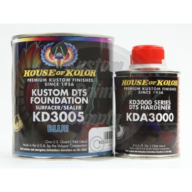House Kolor KD3005 Blue DTS Epoxy Surfacer Sealer 1Qt Kit