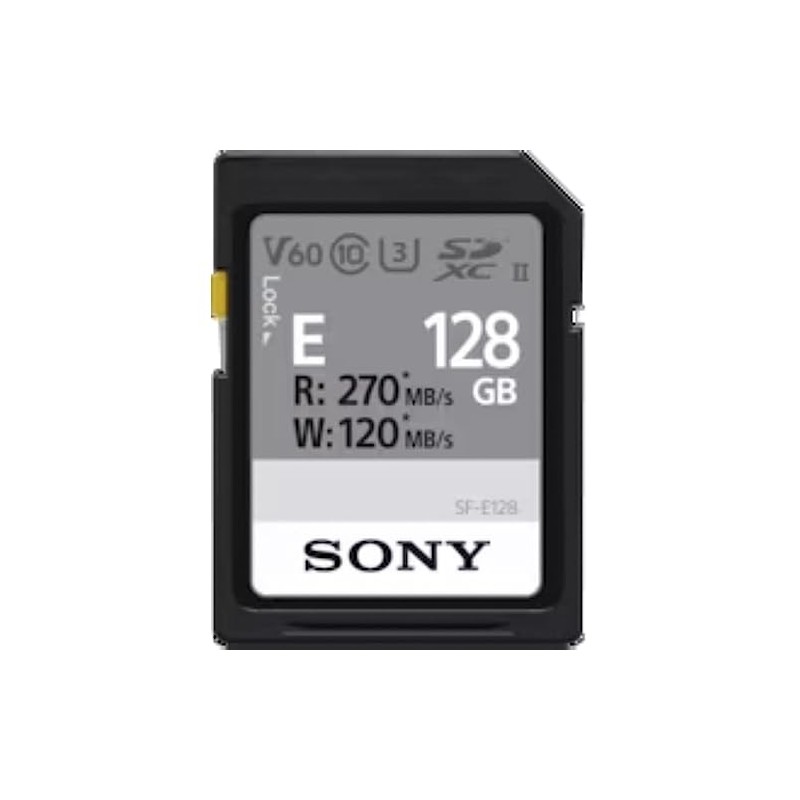 Sony SDXC E Series 128GB UHS-II Class 10 U3 V60