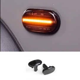 HAGEZA 2PCS Led Dynamic Side Marker Turn Signal Indicator Repeater Light,for Suzuki Jimny 2-Door 4-Door 2019+,LED Turn Signal Light Replacement (Smoked Black)