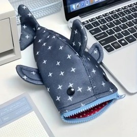 Cute Shark Pencil Bag Large Capacity Multifunctional High-lo