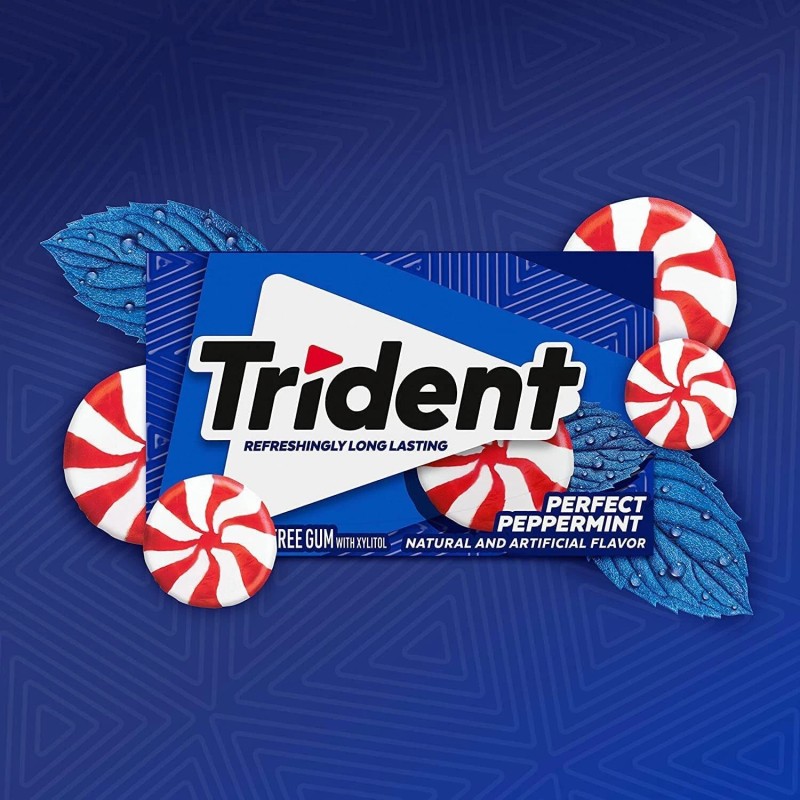Trident Mondelez Global Trident Peppermint, 14 ct
