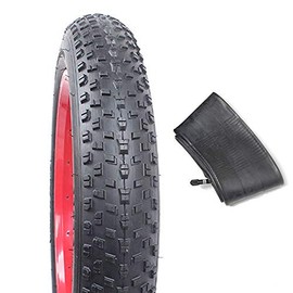 26×4.0 Fat Tires Bike tire Electric Bicycle Mountain Bike Wire Tires Bike Accessory (1 Tire and 1 Tube)