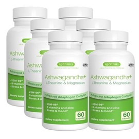 Igennus Advanced Ashwagandha KSM-66, L-Theanine & Magnesium, Clean Label, Multi Action Adaptogen Complex for Stress Support with Zinc & B Vitamins, 360 Vegan Capsules