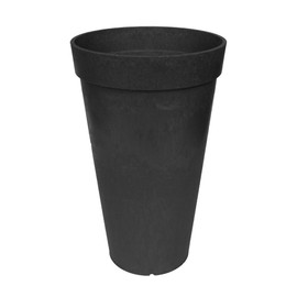 TierraVerde Aria Indoor Outdoor Self Watering Tall Planter, 12.5" W x 20" H, Black