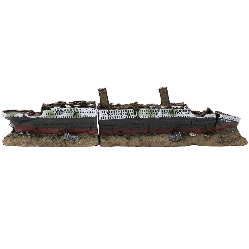 Titanic Lost Wrecked Boat Ship Aquarium Decoration Ornament wreck ornaments