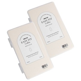 Summer Peach Easy Fit Coffin Nail Tips 240p Set, 2 Pieces, Clear / 썸머피치 이지핏 코핀 네일팁 240p 세트, 2개, 클리어