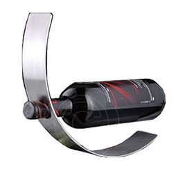 ASC Stainless Steel Curved Metal WINE RACK/HOLDER New Contemporary Design