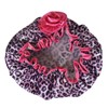 Kella Milla Stylish Satin Shower Cap - Pink Leopard