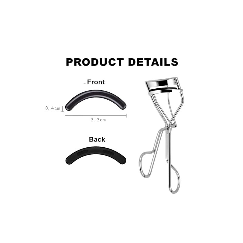 80Pack Fit for Shiseido Eyelash Curler Refill Pads,High Elasticity Silicone